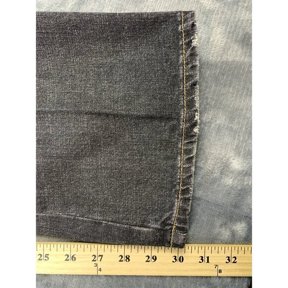 Lauren Ralph Lauren Jeans Women's Size 4 Black Denim Embroidered Patchwork RARE - Picture 13 of 14